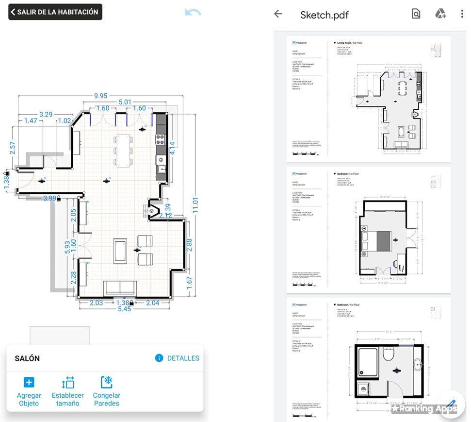 Aplicación Magic Plan diseña planos de casas y documentación